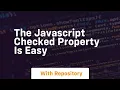 The javascript checked property is easy