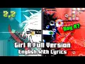 Download Lagu Girl A Remake Full Version [Male English Cover] | Geometry Dash 2.2