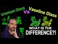 Uranium Glass versus Vaseline Glass - What is the difference Glass in the Dark