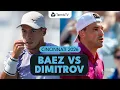 Grigor Dimitrov vs Sebastian Baez First Career Meeting Cincinnati 2026 Highlights