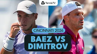 Grigor Dimitrov vs Sebastian Baez First Career Meeting Cincinnati 2026 Highlights