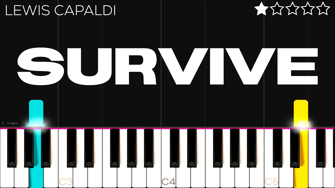 Lewis Capaldi - Survive | EASY Piano Tutorial Lewis Capaldi - Survive | EASY Piano Tutorial