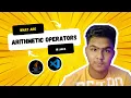 Java Tutorial Math Arithmetic Operators in JAVA Android Development Course JAVA Series