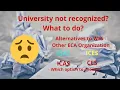 Degree not recognized by WES What to do Are there alternatives to WES
