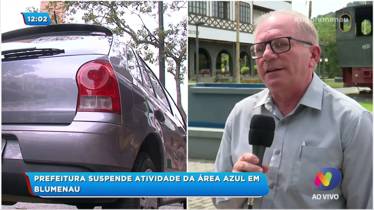 Prefeitura suspende atividade da Área Azul em Blumenau