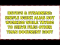 simple nginx alias not working while trying to serve files other than document root