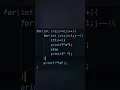 Pyramid pattern printing in C language