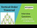Vertical Order Traversal of a Binary tree LeetCode - 987