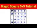 Magic Square 5x5 Tutorial