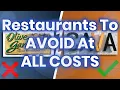 10 Restaurants To AVOID At All Costs And Few That Are Safe