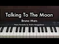Download Lagu Talking To The Moon - Bruno Mars | Piano Karaoke by Andre Panggabean