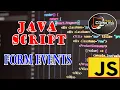 JavaScript Form Events tutorial in Telugu