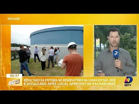 É divulgada a avaliação do MPSC e TCE sobre reservatório da Casan, em São José