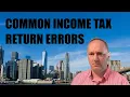Common Income Tax Return Errors 2025 - IRS TOP 20 MISTAKES