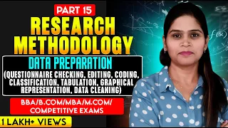Data Preparation Editing Coding Classification Tabulation Graph Research Methodology 15