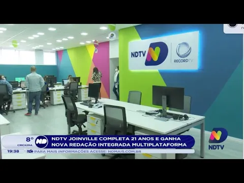 NDTV Joinville completa 21 anos e ganha nova redação integrada multiplataforma