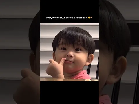 Every word Yoojun speaks is so adorable.☺️🤏🏻 #yoojun #baby #babyyoojun #txt #tomorrow_x_together
