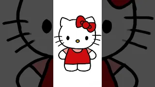 رسم هيلو كيتي Hello Kitty Drawing رسم تلوين رسم سهل تلوين للاطفال Cat رسم اطفال رسم بسيط 