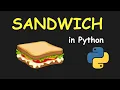 I CREATE SANDWICH SHOP MANAGEMENT SYSTEM USING PYTHON LEARN PYTHON BY BUILDING SIMPLE PROJECTS