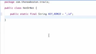 Android Application Development 112 Setting up SQLite Database Variables