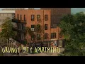 Grunge Apartment Building Speedbuild CC Sims 4
