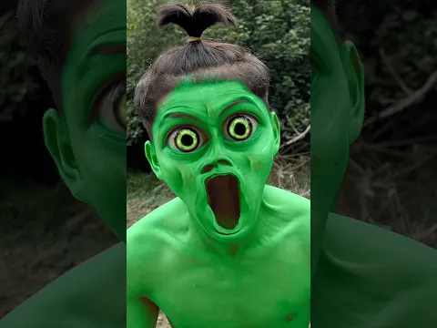 Hulk scary transformation with friend become ronaldo #shorts