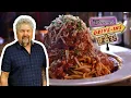 Guy Fieri Eats a 10-OZ MEATBALL Chicken Parm in Utah Diners Drive-Ins and Dives Food Network