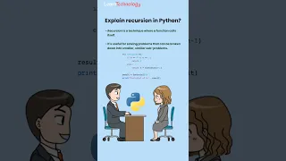 Recursion in Python Python interview question
