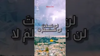 لن نسكت لن نستسلم لا يافلسطين بلادي  لن نسكت لن نستسلم لا يافلسطين بلادي