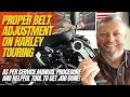 How To Adjust Belt on Harley Davidson per Factory Service Manual - Tutorial