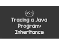 Tracing a Java Program Inheritance