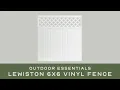 How to Assemble the Lewiston 6x6 Vinyl Fence