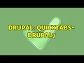 Drupal Quicktabs - Drupal7