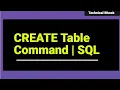 Create table in SQL Workbench Create Table in SQL command Line Structured Query Language