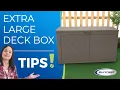 Suncast Extra Large Deck Box Get It Together Tips Tricks