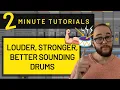 How to use Parallel Compression for LOUDER DRUMS