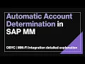 Lagu Automatic Account Determination in SAP MM | OBYC Configuration | MM-FI Integration