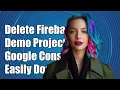 How to Delete Firebase Demo Project from Google Developer Console Easily