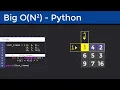 Learn Quadratic Time Complexity in Less than 3 Minutes Python Algorithm Tutorial