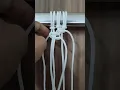 Square Knot Zig Zag Pattern