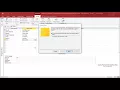 MS Access 2016 - Create Table