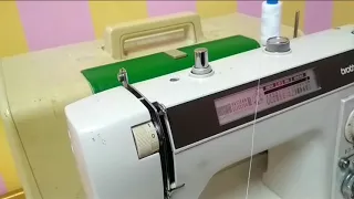 طريقة لضم الخيط في ماكينة الخياطة براذر 