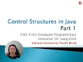 Control Structures in Java - Part 1