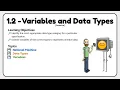 1 2 - Variables and Data Types
