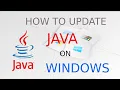How to Update Java version on Windows 10 - 64 bit Upgrade Java Version