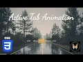 Active Tab Animation using HTML CSS Navbar Hover Effect