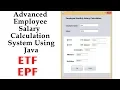 Advanced Employee Salary Calculation System Using Java