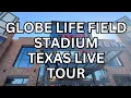Texas Rangers Globe Life Field Stadium - Texas Live Area Tour Parking to Stadium Walk Around