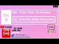 Day 20 - SQL from Basic To Advance