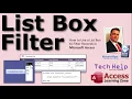 How to Use a List Box to Filter Records in Microsoft Access Extended Cut Multi-Select Listbox